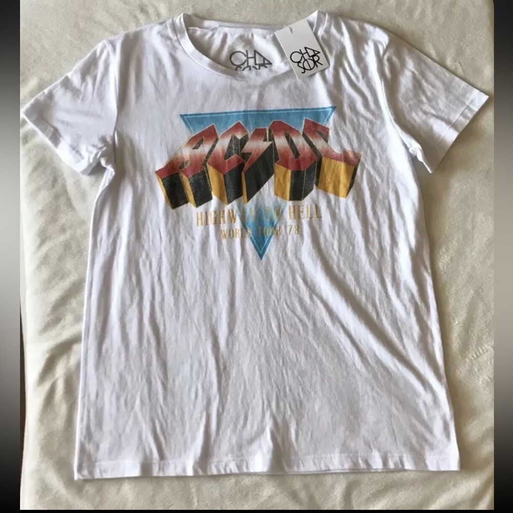 CHASER Brand AC⚡️DC Graphic Tee Shirt - Highway To Hell - World Tour ‘78